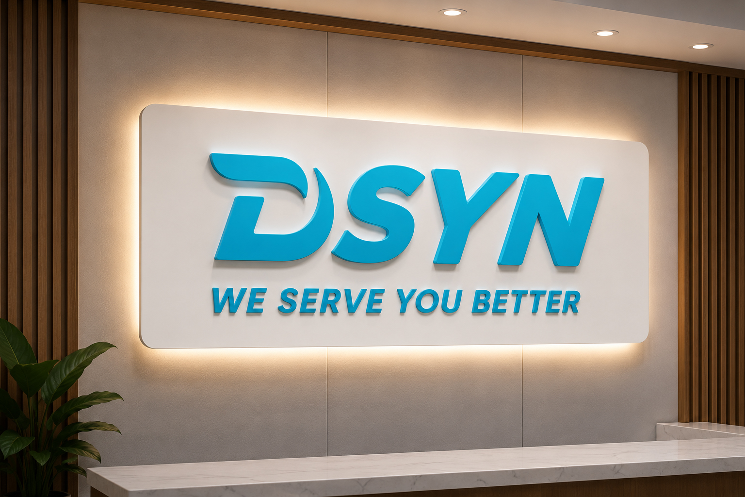 DSYN - We Serve You Better Office Signage